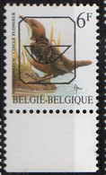 PIA-BEL-1986-96 : Preannul -Uccello : Storno D'acqua - Francobollo Yv 2459 Sovrastampato - (COB PRE V829 WG) - Typografisch 1986-96 (Vogels)