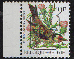 PIA-BEL-1986-96 : Preannul -Uccello : Cardellino - Francobollo Yv 2187 Sovrastampato - (COB PRE V822 GG) - Typografisch 1986-96 (Vogels)