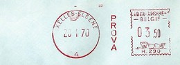 Brief Ema SATAS H-290 IXELLES- Elsene Met Verticale Vlagstempel PROVA - 1960-1979
