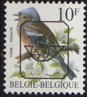 PIA-BEL-1986-96 : Preannul -Uccello : Fringuello - Francobollo Yv 2350 Sovrastampato - (COB PRE V823 WG) - Typografisch 1986-96 (Vogels)
