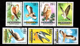 MONGOLIE / SERIE DE 7 TIMBRES OISEAUX - Collections, Lots & Series