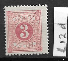1877 MNH Sweden Postage Due Perf 13, Postfris** - Portomarken