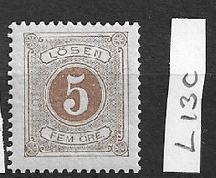 1877 MNH Sweden Postage Due Perf 13, Postfris** - Segnatasse