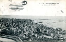 N°68345 -cpa Le Havre Aviation -la Traversée De Trouville- - Aviateurs