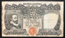 100 Lire Banco Di Napoli 23 02 1911  Naturale Bb Forellini  Bella Carta LOTTO 2121 - Other & Unclassified