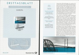 ALEMANIA/ GERMANY/ DEUTSCHLAND - EUROPA 2018 -TEMA ANUAL - "PUENTES.- BRIDGES - BRÜCKEN - PONTS" - ETB - 2018