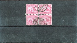 1921-Egypt- "Sphinx And Pyramid" 5m. Stamps Used In Block Of 4, W/ "Port Said" Postmarks - 1915-1921 Protettorato Britannico