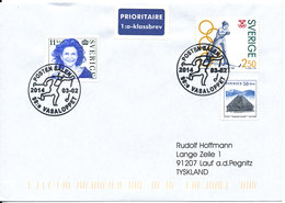 Sweden Cover With Special Postmark Vasaloppet Sälen 2-3-2014 Sent To Germany - Briefe U. Dokumente