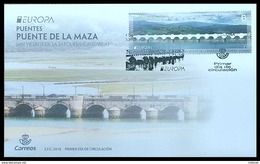 ESPAÑA/ SPAIN/ SPANIEN / ESPAGNE - EUROPA 2018 - "PUENTES.- BRIDGES- BRÜCKEN - PONTS " - FDC POSTMATK "BARCELONA" - 2018