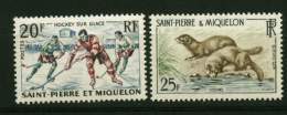 St Pierre Et Miquelon * N° 360/361 - Hockey Sur Glace - Visons - Oblitérés