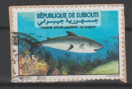 Djibouti Dschibuti 1998 Mi. 666 Obl. Faune Sous-marine Le Requin Shark Haifisch Fauna RARE - Djibouti (1977-...)