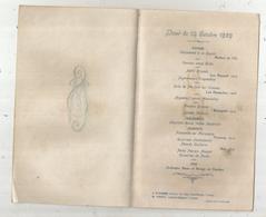Menu 1929,4 Pages, Boesmier Traiteur Loudun, Leroux Cuisinier Pâtissier Loudun , 2 Scans ,  Frais Fr 1.75 E - Menus