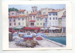 Delcampe - Cassis Le Port : Aquarelle De Robert Baroghel - Cassis