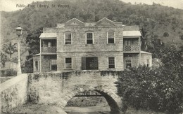 St. Vincent, W.I., Public Free Library (1910s) Postcard - San Vicente Y Las Granadinas