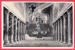 CPA- BETHLÉHEM - Ann.1920 - Intérieur De L'Eglise De La Nativité - Ref. 628 ** 2 SCANS - Palestina