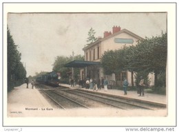 77 MORMANT La Gare Animée - Train CPA Ed Lambert - Mormant