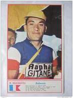 THEME Cyclisme R. MASTROTTO  ( RAPHA GITANE)  Coureur Cycliste  Photo /image Cartonnée Souple  Format 14,5 X 9 CM - Wielrennen