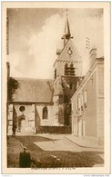 91 ANGERVILLE L'église CPSM PF Sépia Edit. L. LenormanD Orléans - Angerville