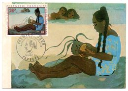 Les Artistes De POLYNESIE FRANCAISE : Yves De SAINT FRONT( Carte Maximun PREMIER JOUR, PAPEETE 14 Déc. 70). - Cartoline Maximum