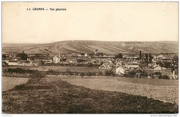 89 CHAMPS ( YONNE) Vue Générale CPA Sépia Cliché L. Pothain - Champs Sur Yonne