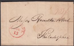 1823. 12 + NEW YORK AUG 13. Dated New York August 13th 1823.  () - JF301305 - …-1845 Préphilatélie