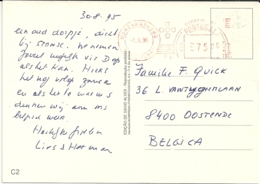 Moncarapacho Olhao 1995 > Oostende - Maschinenstempel (EMA)