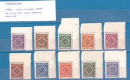 Madagascar - 1947 Taxe / Numeral Stamps  Cond. - MNH -  Cot € 5.75 - Timbres-taxe