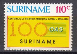 Surinam, Suriname 1990 Centenary Of The Organization Of American States Mi#1349 Mint Never Hinged - Suriname