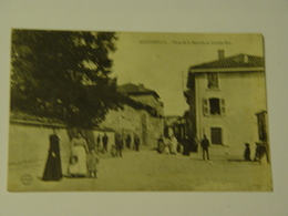 ISERE-CHATONNAY-PLACE DE LA BASCULE ET GRANDE RUE-ANIMEE - Châtonnay