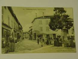 ISERE-CHATONNAY-PLACE DU CENTRE 642- ED BLANCHARD VIENNE-ANIMEE - Châtonnay