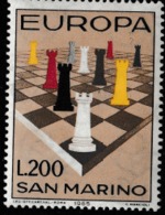 1965 UNUSED STAMP SET ON EUROPA FROM SAN MARINO /ALLEGORY /CHESS BOARD - 1965