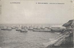 Port-en-bessin (Calvados) Avant-Port Et Poissonnerie, Barques De Pêche à Voile, Carte La C.P.A. Dos Simple, Non Circulée - Port-en-Bessin-Huppain