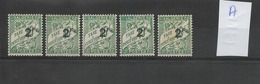 ALGERIE TAXE 1926/1928 / Lot De 5 Exemplaires  N° 13 Non Oblitérés Neuf Sans Gomme (lot A) - Timbres-taxe
