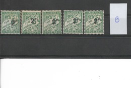 ALGERIE TAXE 1926/1928 / Lot De 5 Exemplaires  N° 13 Non Oblitérés Neuf Sans Gomme (lot B) - Segnatasse