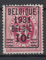 BELGIË - PREO - 1931 - Nr 316 - BELGIQUE 1931 BELGIË - (*) - Typos 1929-37 (Heraldischer Löwe)
