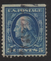 1911 US, 5c Stamp, Used, George Washington, Sc 378 - Gebraucht
