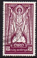 Ireland 1940-68 5/- Chalk Paper High Value Definitive, Watermark E, Used, SG 124c - Usados