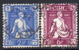 Ireland 1945 Thomas Davis Death Centenary Set Of 2, Used, SG 136/7 - Used Stamps