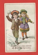 Chicorée à La Belle Jardinière, Lille, Couple D'enfants, Hiver, Boules De Neige - Sonstige & Ohne Zuordnung