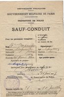 VP13.700 - MILITARIA - Guerre 14 / 18 - Préfecture De Police - SAUF - CONDUIT - BOULOGNE X BIARRITZ - Polizei