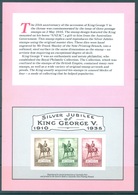 AUSTRALIA - MNH/** - REPLICA CARD # 4 SILVER JUBILEE KING GEORGE V 1910-1935 - Lot 18791 - Ensayos & Reimpresiones