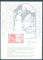 AUSTRALIA - MNH/** - REPLICA CARD # 19 CHRISTMAS 1961 - Lot 18801 - Probe- Und Nachdrucke