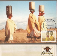 Transkei & Maxi Card, Water From The River, Xhosa Culture, Umtata 1982 (137) - Costumes