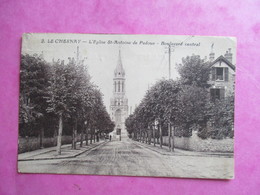 CPA 78 LE CHESNAY EGLISE SAINT ANTOINE DE PADOUE BOULEVARD CENTRAL - Le Chesnay