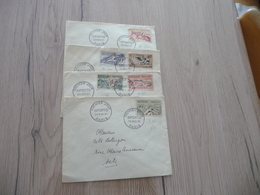 Série Hippisme Sur Enveloppe Et Cachet Premier Jour TP 960 à 965 Valeur 100€ - 1950-1959