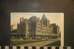 CP, Amérique, CANADA Plage Viger CPR Hotel And Station Montreal Attelage 1910 RARE - Montreal