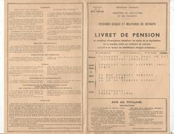 Livret De Pension, Ministère De L'économie Et Des Finances,lieutenant ,armée De Terre , 1974, 2 Scans , Frais Fr 1.55e - Ohne Zuordnung