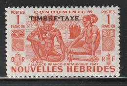 Nouvelles Hébrides - TIMBRES TAXES - N° 30 ** (1953) - Timbres-taxe