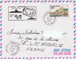 Jeanne D'Arc -Victor Schœlcher  - ATOLL  CLIPPERTON - Naval Post
