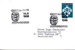 SUEDE. Flamme De 1980 Sur Enveloppe. Grisslehamn. - Other & Unclassified